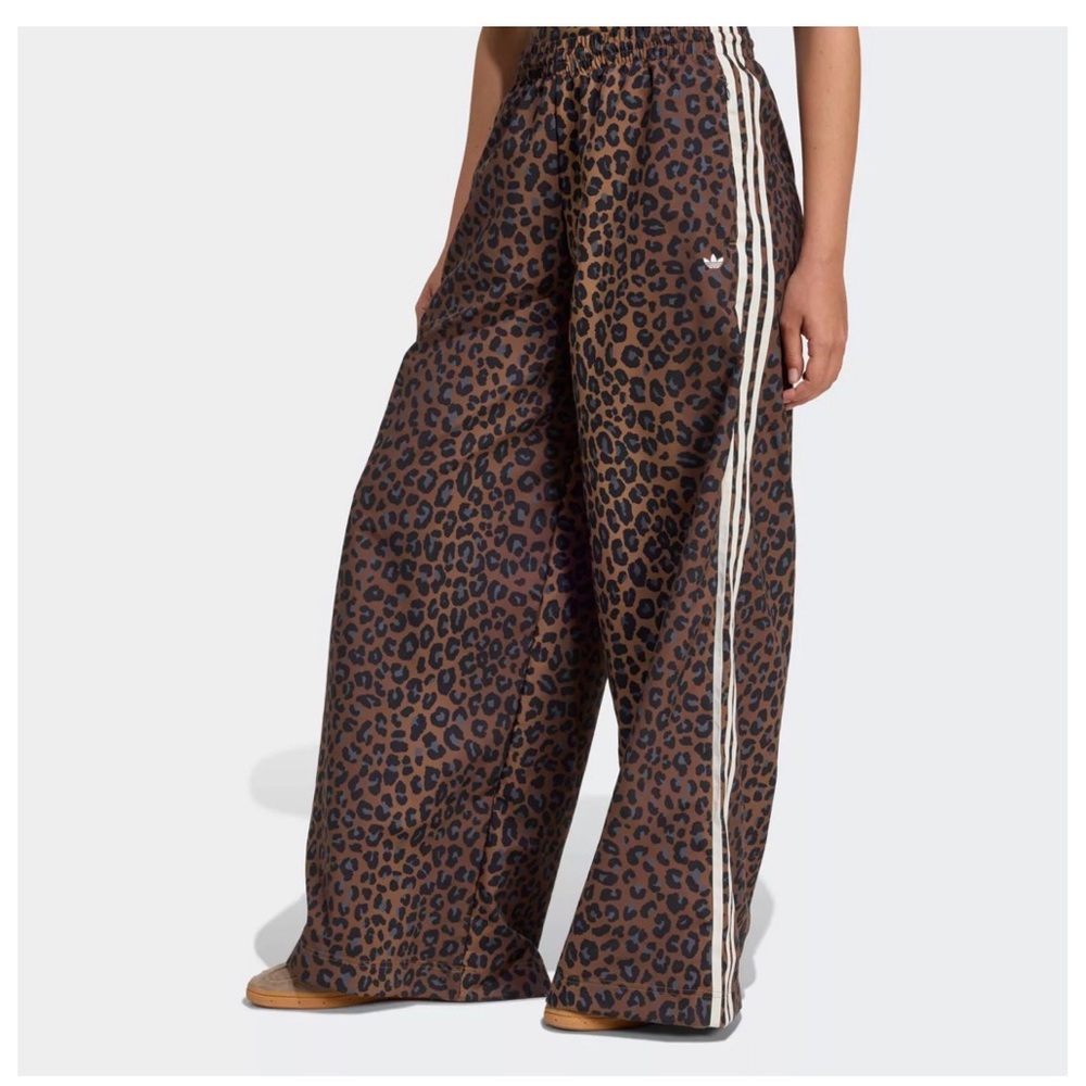 Adidas Brown Leopard Print Pants
